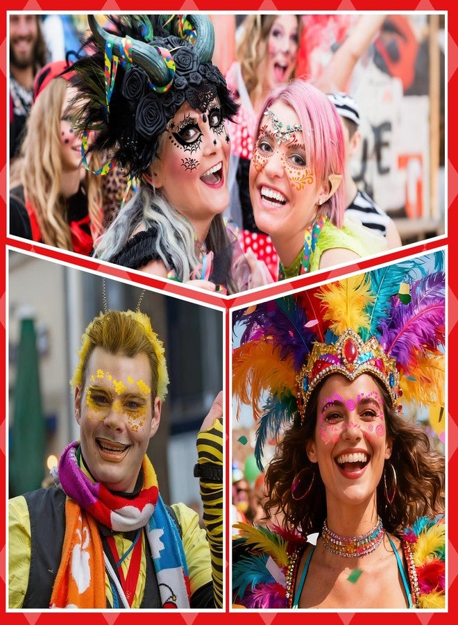 هواف مجموعة HOWAF من 20 قطعة من قوالب طلاء الوجه للأطفال، قوالب طلاء الوجه على شكل مهرج وخفاش وفراشة، قوالب طلاء الجسم، قوالب طلاء على شكل عنكبوت وحورية بحر لحفلات الأزياء التنكرية، مناسبة لتزيين حفلات ماردي غرا وسان باتريك. - Image 5